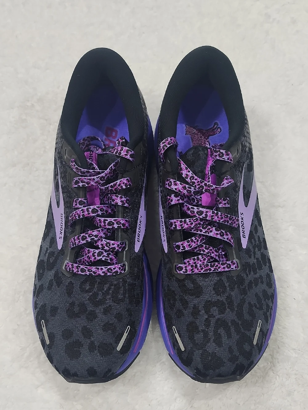 Brooks Ghost 14 Electric Cheetah Leopard Sneakers EUC - Picture 10 of 11
